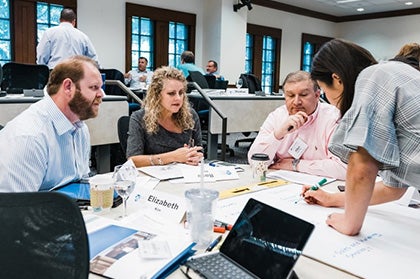 Executive Education students in the classroom